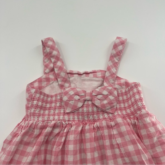 Cupcakes & Cashmere Pink Gingham Dress Bow Back Easter Spring Sleeveless - Picture 4 of 7
